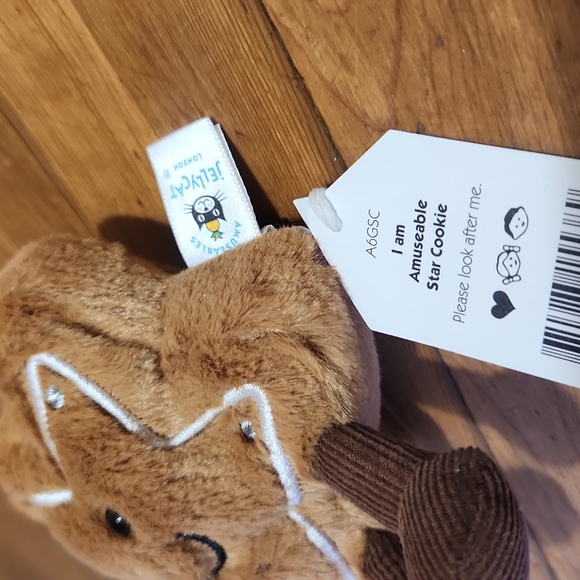 Jellycat Amuseable Star Cookie 4x4x1" Soft and Plush NWT - Picture 3 of 4